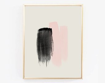 340x270 Watercolor Painting Pink Watercolor Print Pink Floral Art