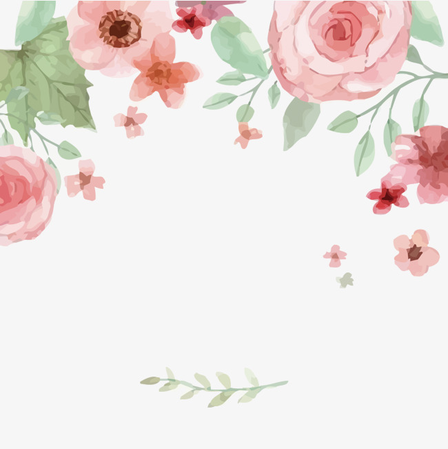 650x651 Vector Watercolor Flowers, Pink, Watercolor, Flowers Png And