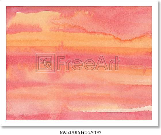 560x470 Free Art Print Of Abstract Pink Watercolor Background Freeart