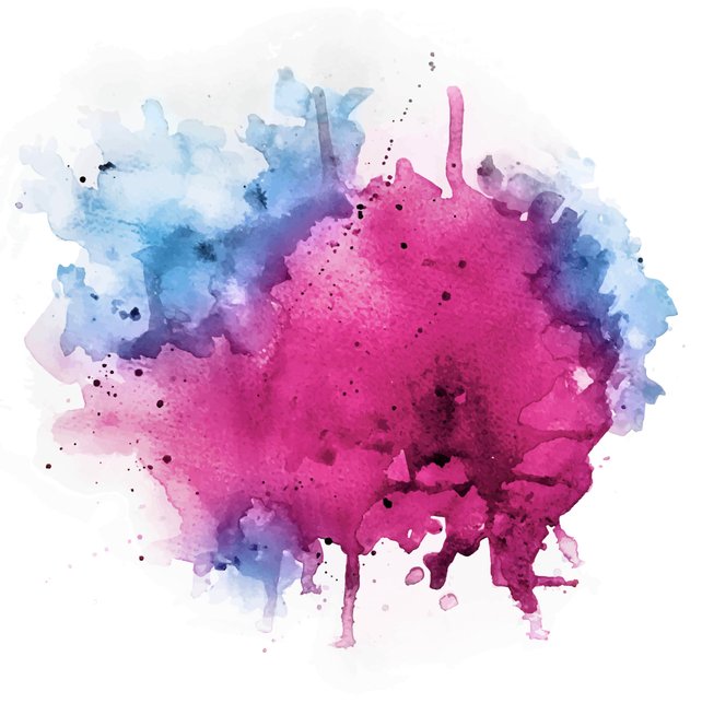 642x643 Watercolor Splash Vector Psd File Pink Magenta Blue Etsy