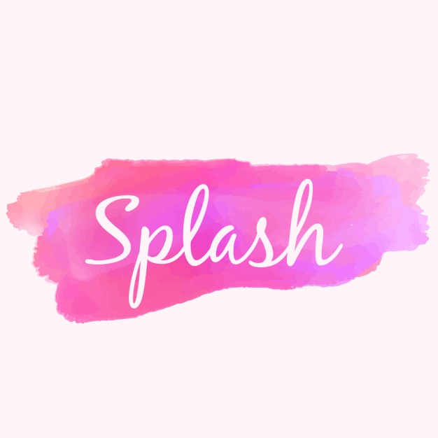 626x626 Watercolor Paint Splash In Pink Color Vector Free Download