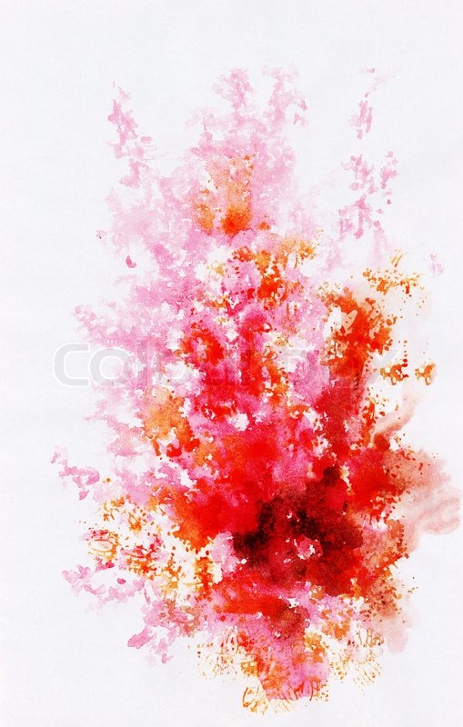 509x800 Abstract Background, Watercolor, Beautiful Hand Painted On A Paper