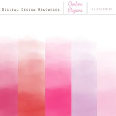 Pink Watercolor Paper