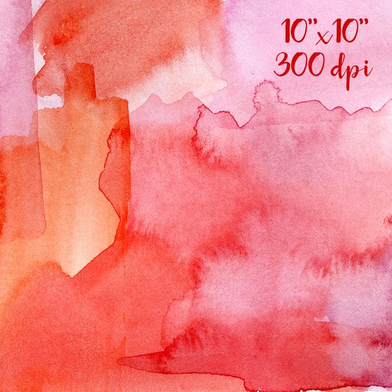 570x570 Pink Ombre Watercolor Paper Watercolor Digital Paper Clipart Etsy