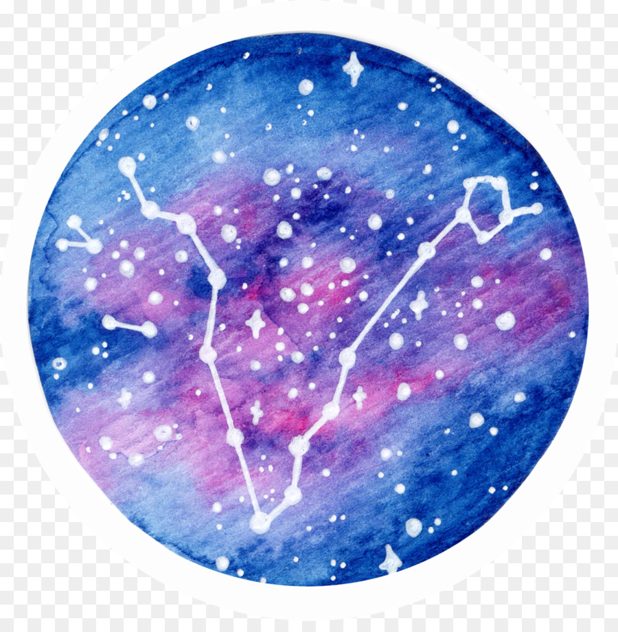 900x920 Pisces Constellation Aquarius Watercolor Painting