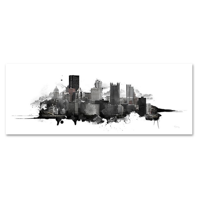 800x800 The Studio 312 Pittsburgh Watercolor Skyline