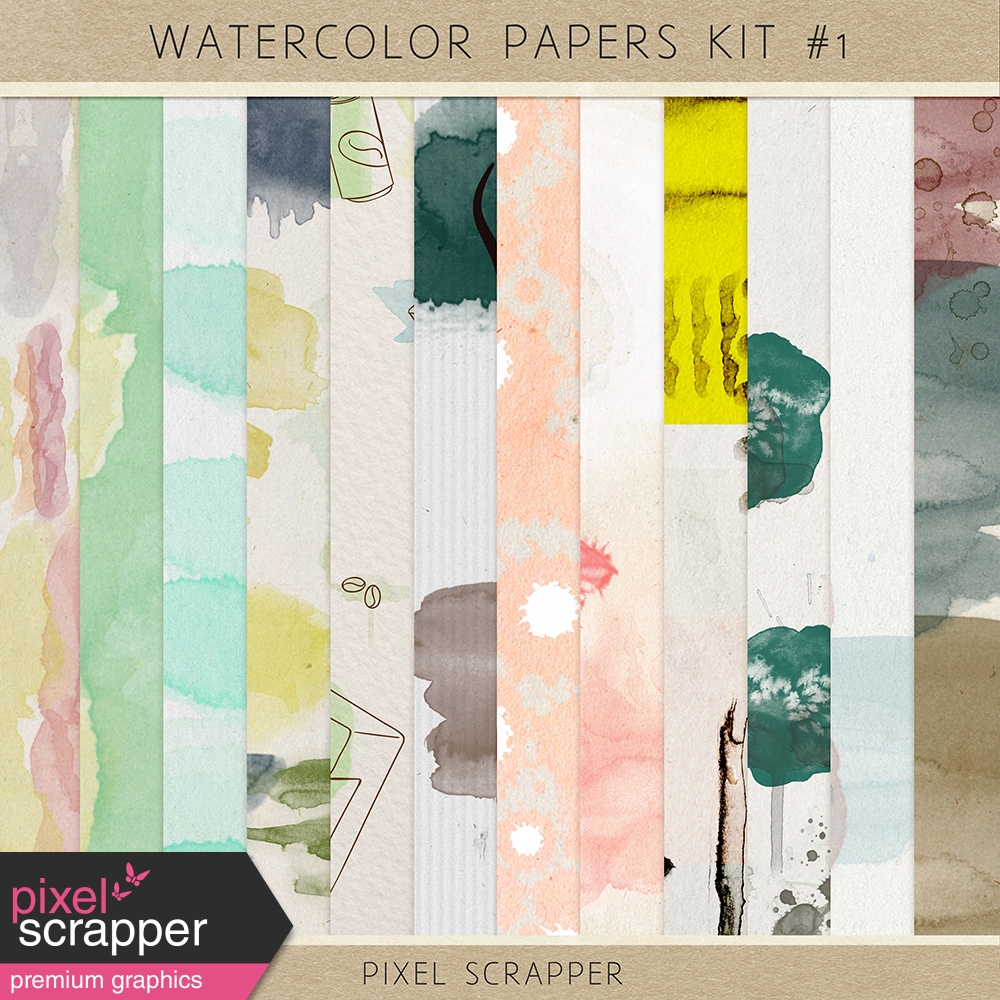 1000x1000 Watercolor Papers Kit