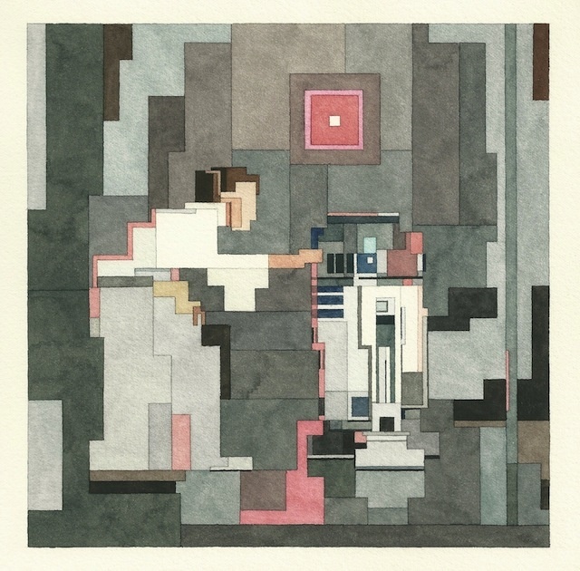 640x630 Watercolor Pixel Art Portraits Remix Pop Culture Amp Classic