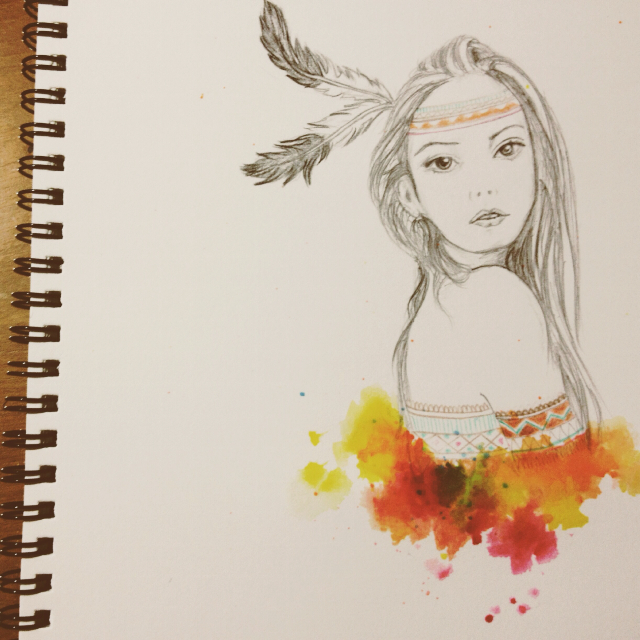 640x640 This Is A Drawing Of Mine That Was Inspired By Pocahontas . One Of