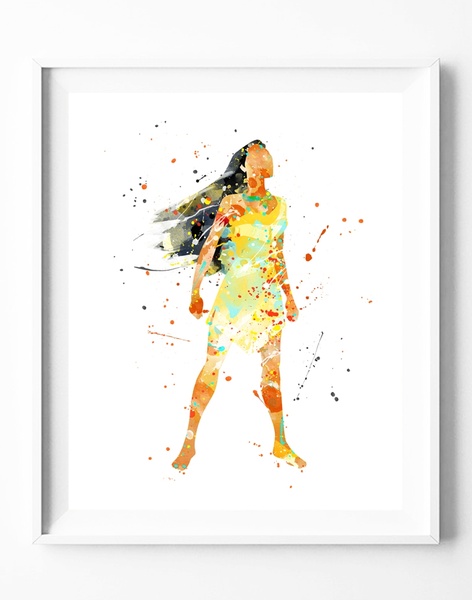 472x600 Wish Princess Pocahontas Watercolor Painting Canvas Art Print