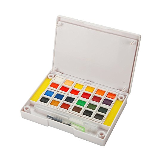 500x500 Artify Watercolor Field Sketch Set 24 Assorted Colors With Brush
