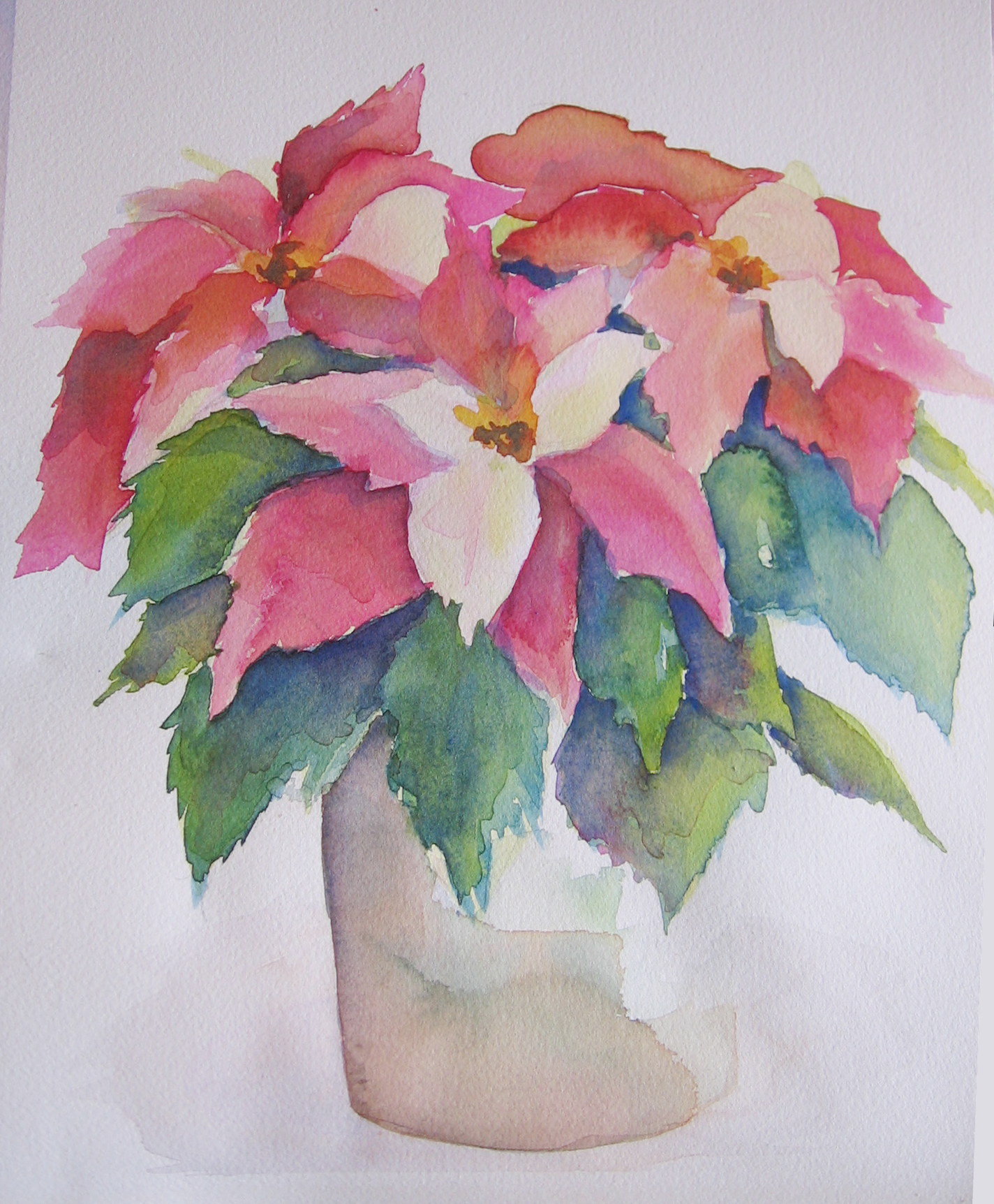 1424x1724 Poinsettia Watercolor Step By Step Sweetbriar Sisters