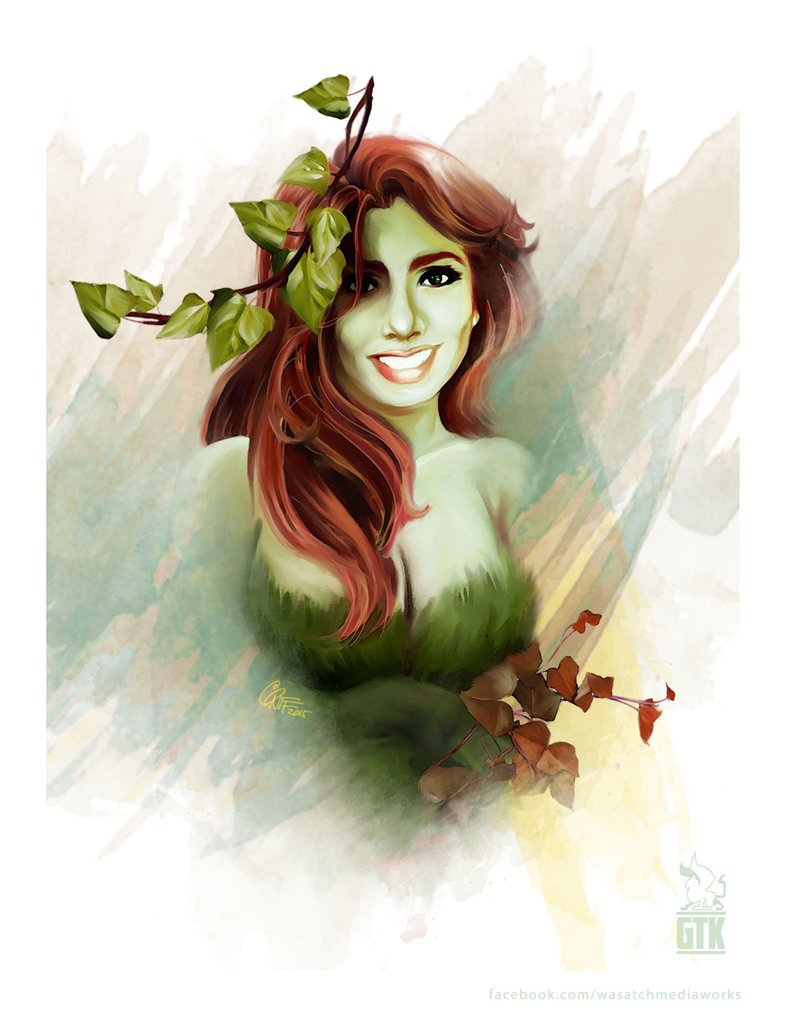 786x1017 Poison Ivy Watercolor By Soonergriff