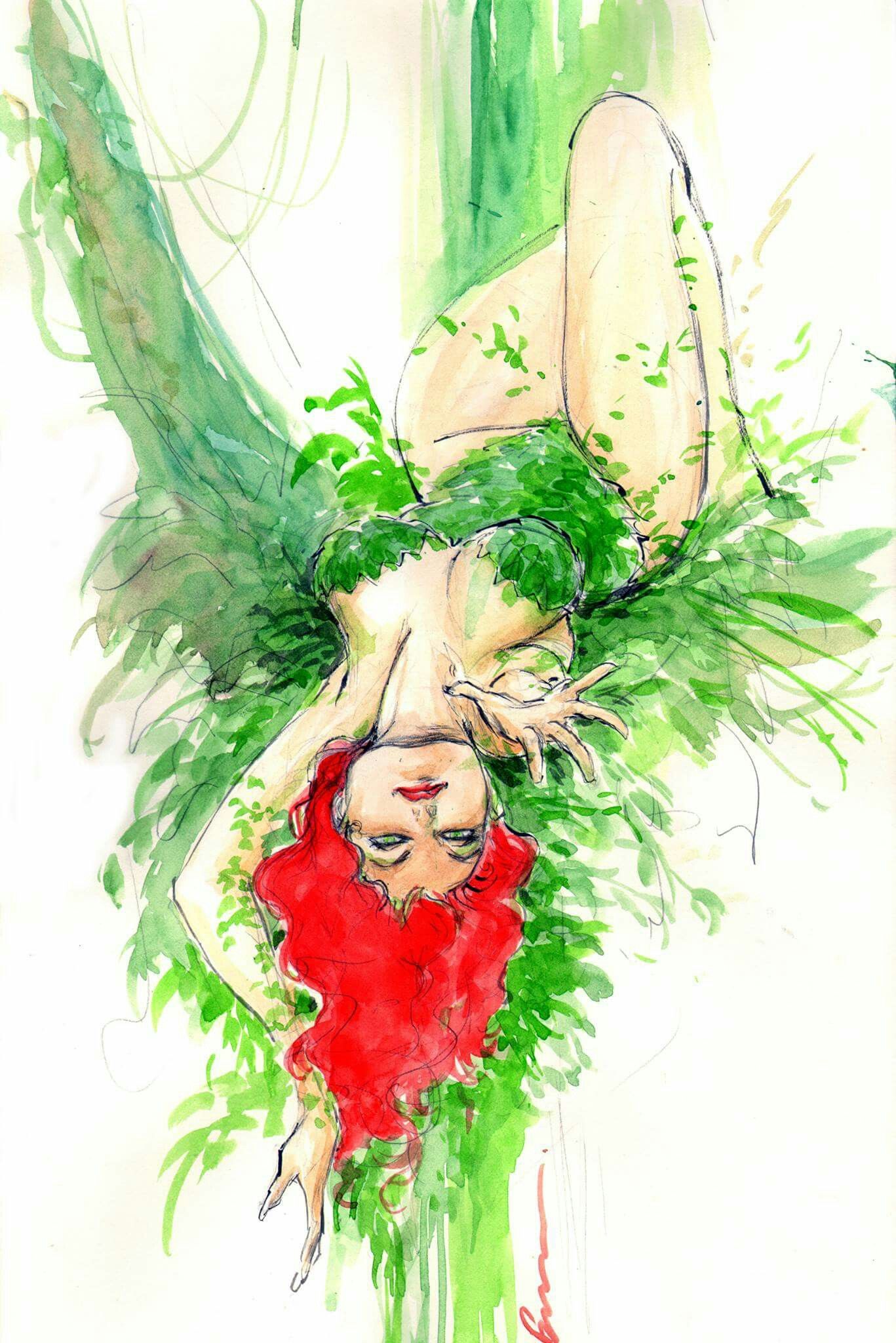 1367x2048 Poison Ivy Watercolor By Buzz Poison Ivy Poison Ivy