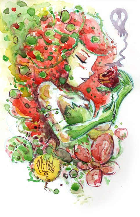 482x748 Watercolor Poison Ivy By Mikemaihack