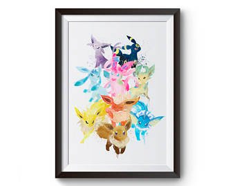340x270 Pokemon Watercolor Etsy