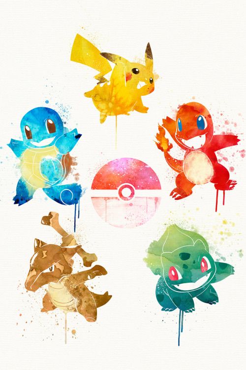 500x750 Watercolor Pokemon