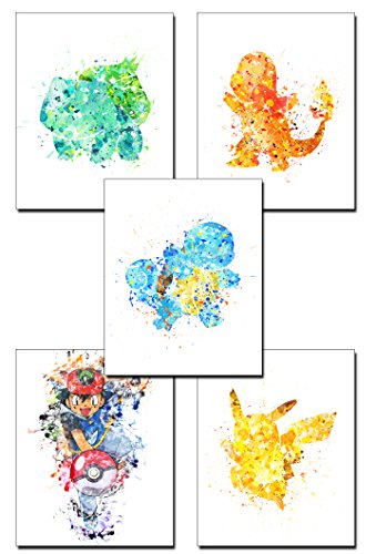 Pokemon Watercolor Art