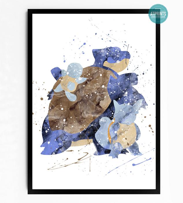 633x700 Pokemon Watercolour Art Print