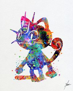 236x295 Pokemon Charmander Pokemon Go Wall Art Watercolor Art Poster Print