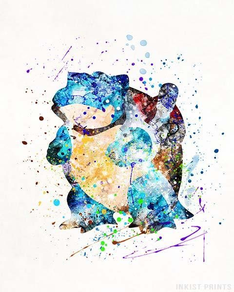 480x600 Print, Blastoise Print, Pokemon Poster, Blastoise Poster