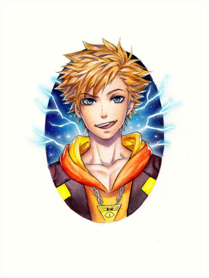 413x549 Spark Pokemon Go Watercolor Art Prints By Laovaan Redbubble