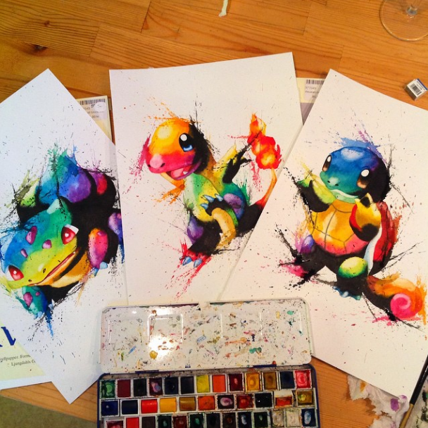 608x608 Pokemon Watercolor Pokemon Art Lisa Marie Melin Pokemon Painting