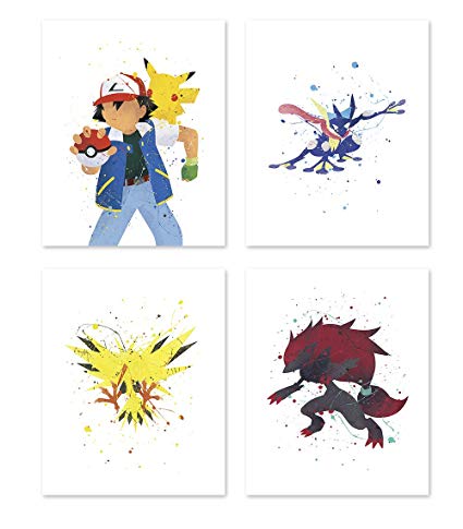 425x485 Pgbureau Pokemon Poster Inspired Watercolor Wall Art