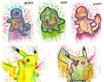 340x270 Original 3 Prints Moogle Cactuar And Cloud Strife Final