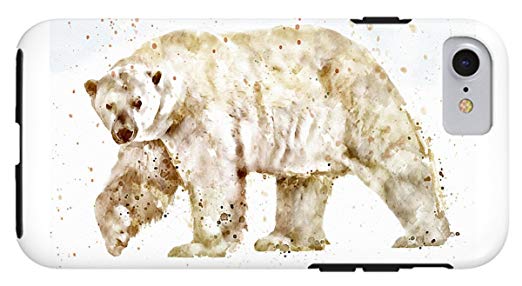 522x286 Iphone 8 Case Polar Bear Watercolor By Pixels