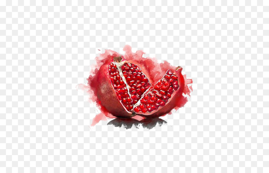 900x580 Download Pomegranate Watercolor Painting Fruit Vegetarian C