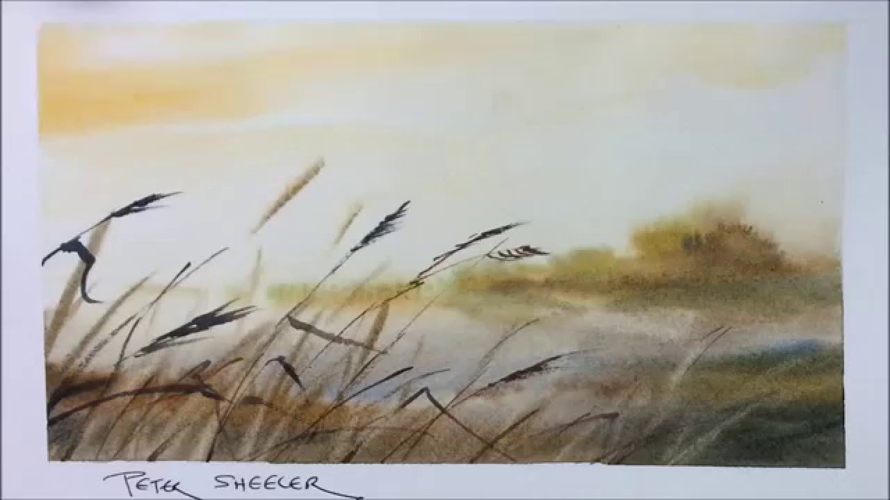 1280x720 A Quick And Fun, Wet Into Wet Demonstration Of A Pond In Mist