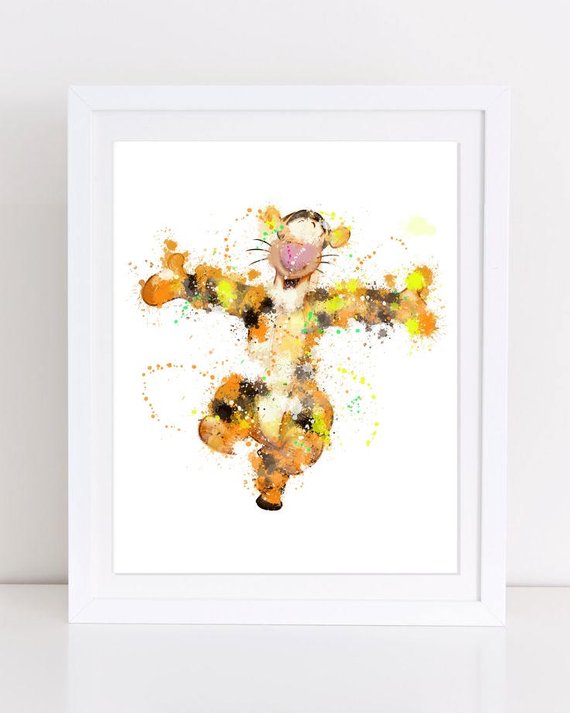 570x713 70% Winnie The Pooh Watercolor Disney Disney Watercolor Etsy