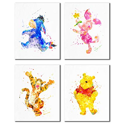 425x425 Winnie The Pooh Watercolor Prints