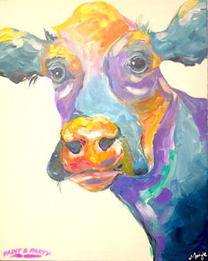 300x377 Pop Art Cow