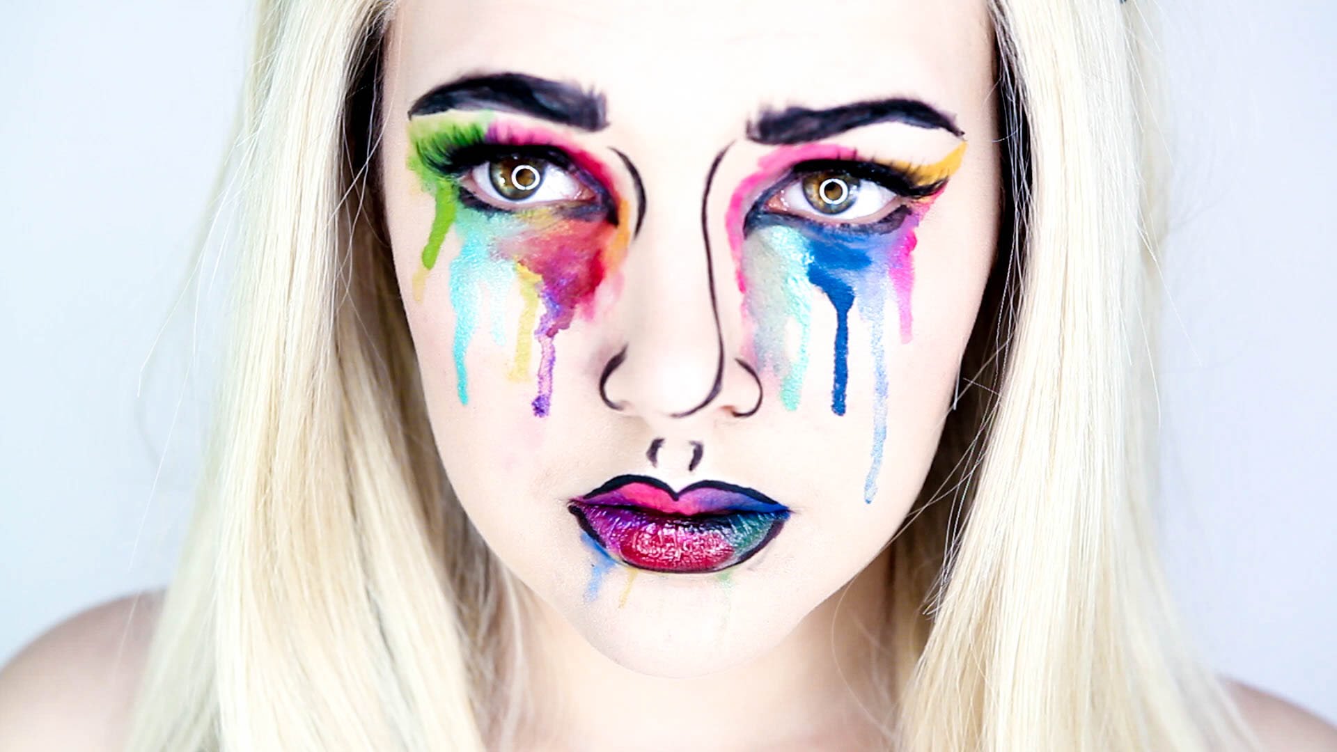 1920x1080 Snapchat Watercolour Pop Art Makeup Tutorial Cherry Wallis