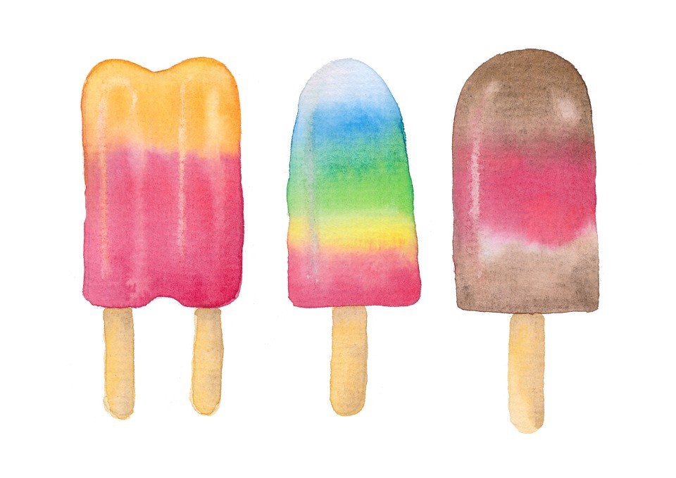 960x679 Watercolour Popsicles