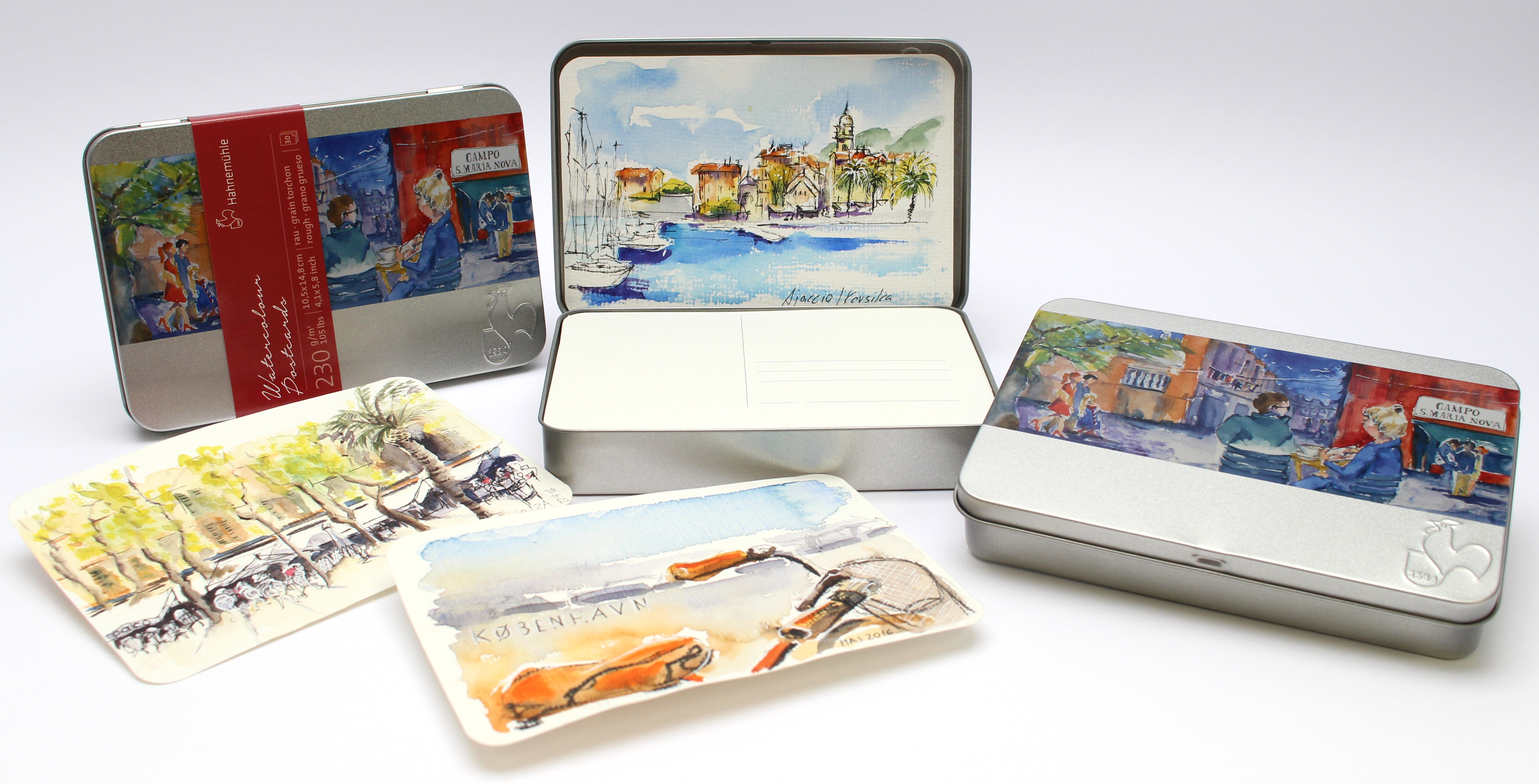 4740x2417 Jubilee Edition Watercolour Postcard Box With Venice Motif
