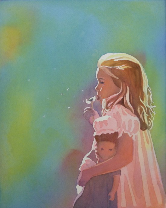 551x690 Original Painting Using The Pouring Watercolor Technique