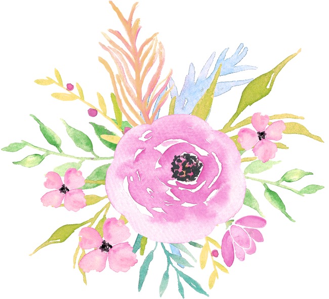 650x592 Beautiful Hand Painted Watercolor Flowers, Watercolor Clipart