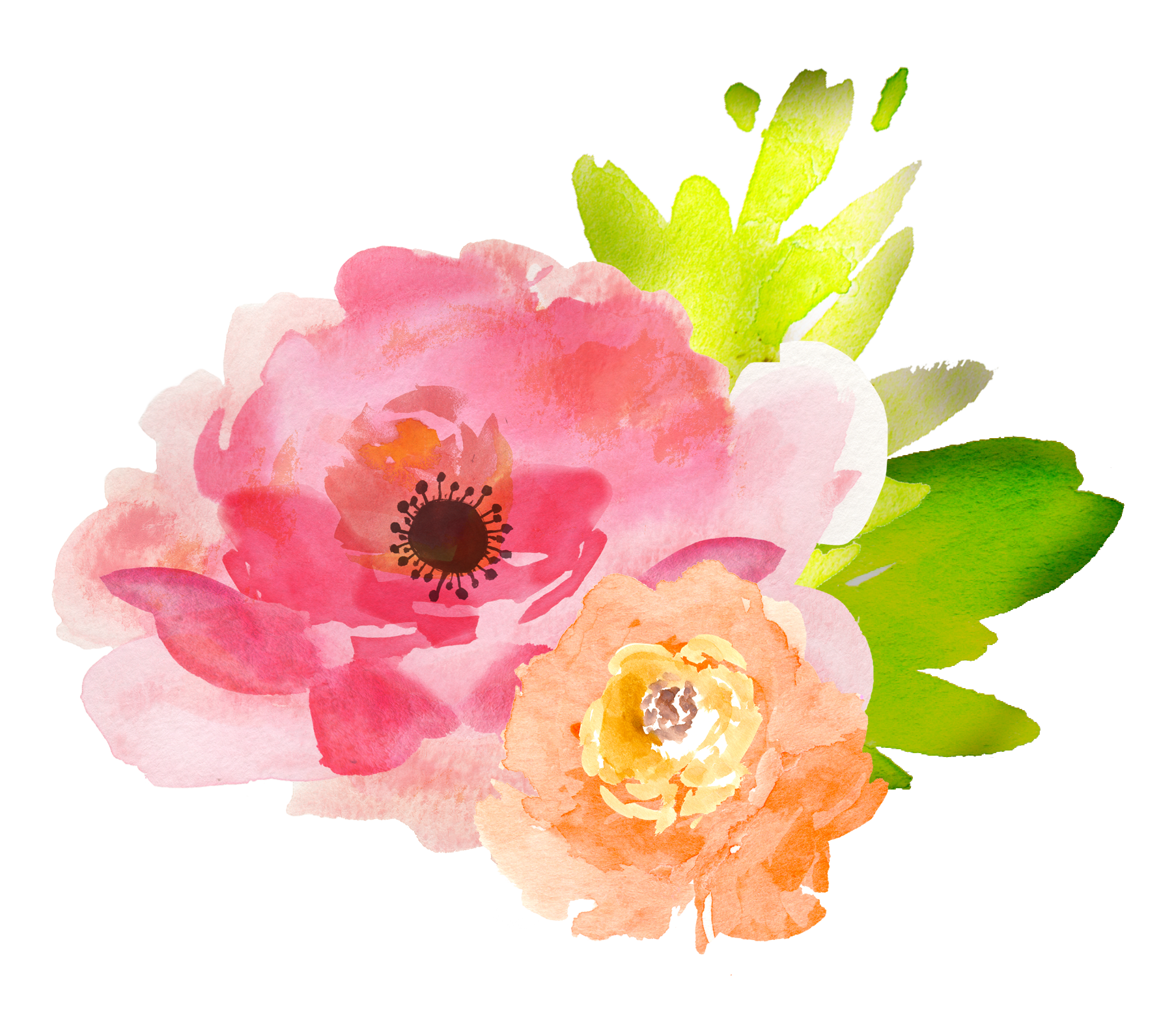 1806x1590 Free Clipart Watercolor Flower