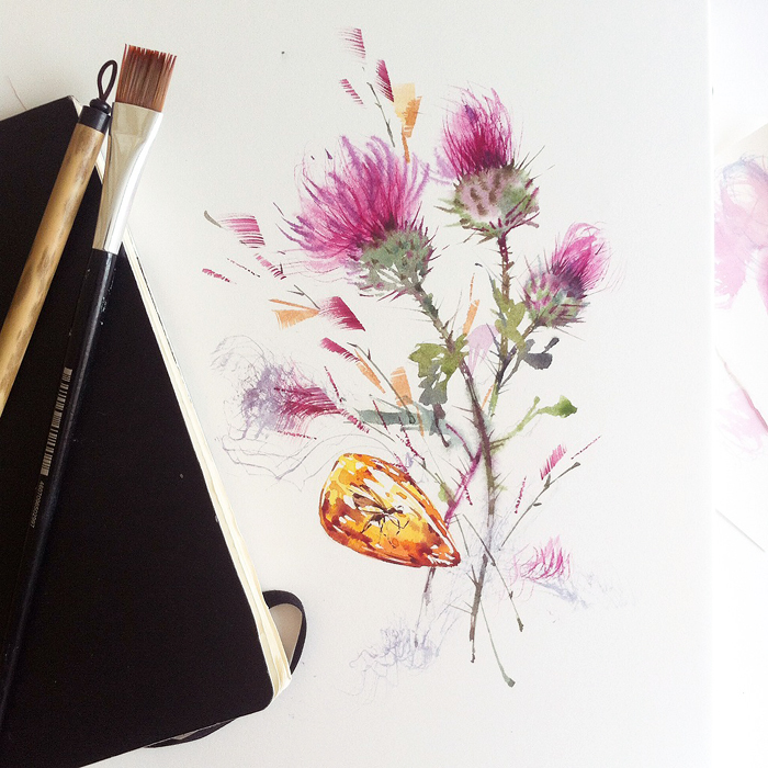 700x700 Pretty Watercolor Flowers By Natalia Tyulkina