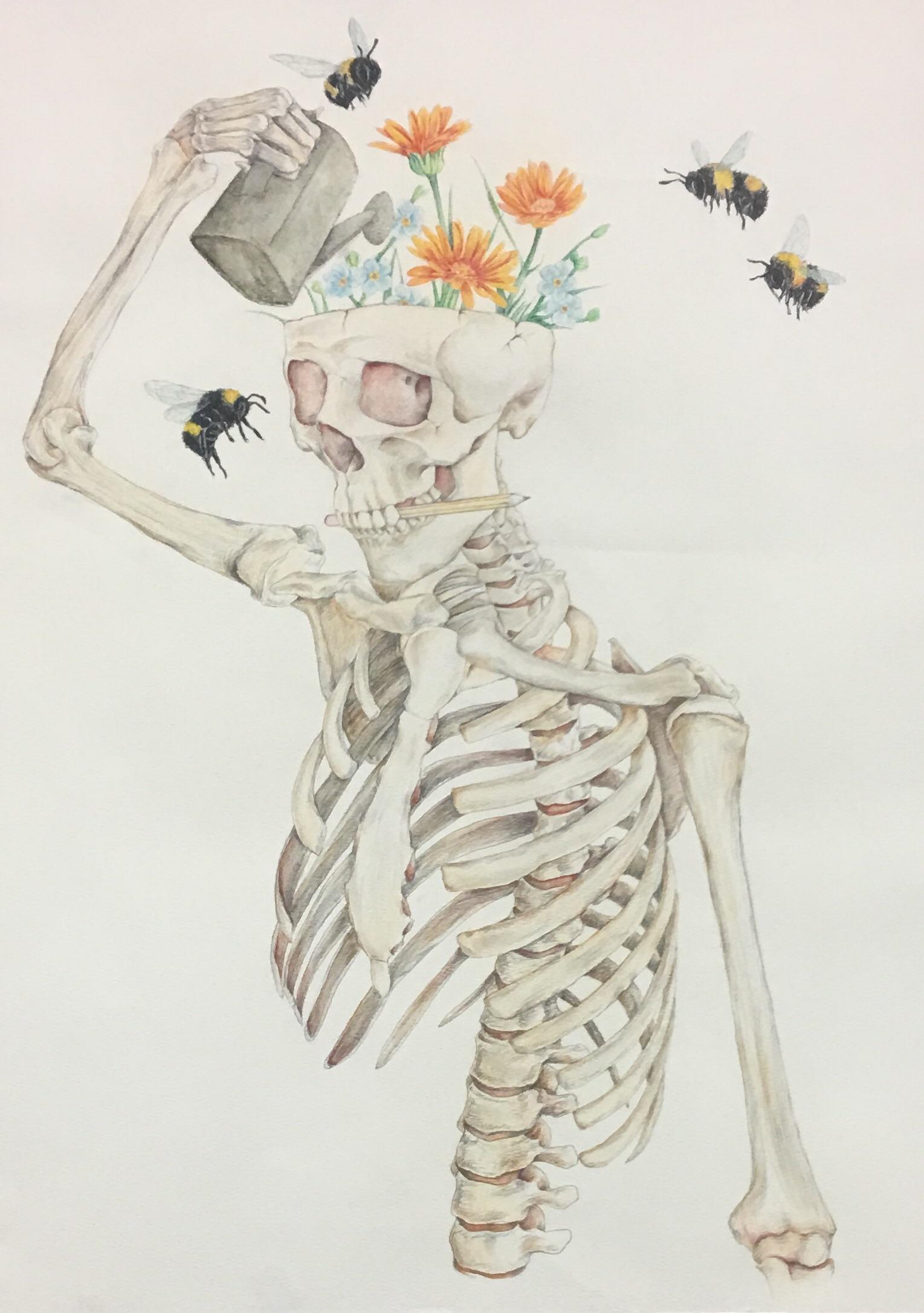 1529x2171 Pretty Things Of The Past, Gabriela Chavez, Watercolor And Colored