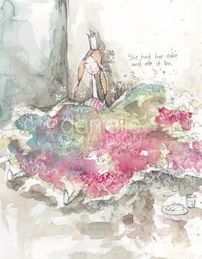290x372 Pretty Watercolor Art Tutu Girl No. Danielle Donaldson