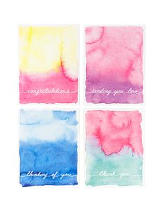 236x306 Pretty Watercolor Cards Designed By An Open Sketchbook From