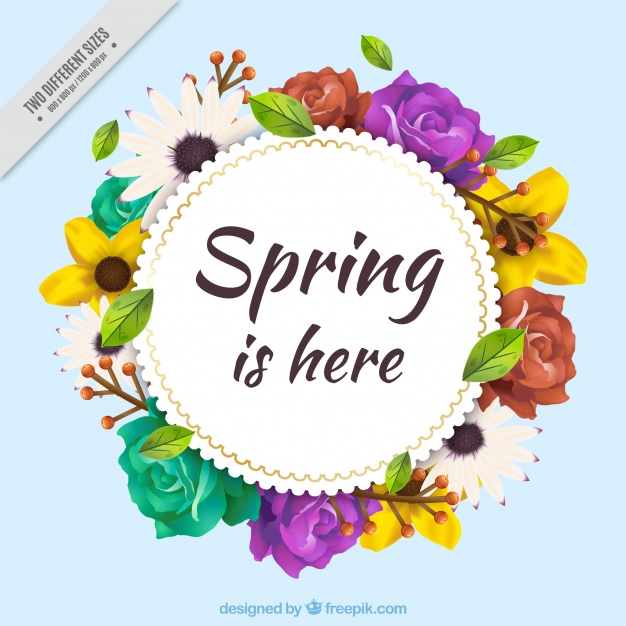 626x626 Vintage Background Of Pretty Watercolor Flowers Vector Free Download