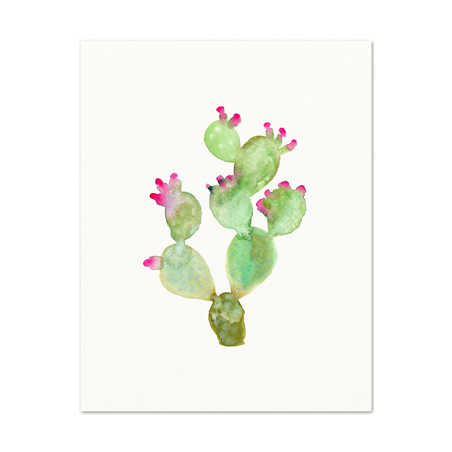 1500x1500 Prickly Pear Watercolor Print