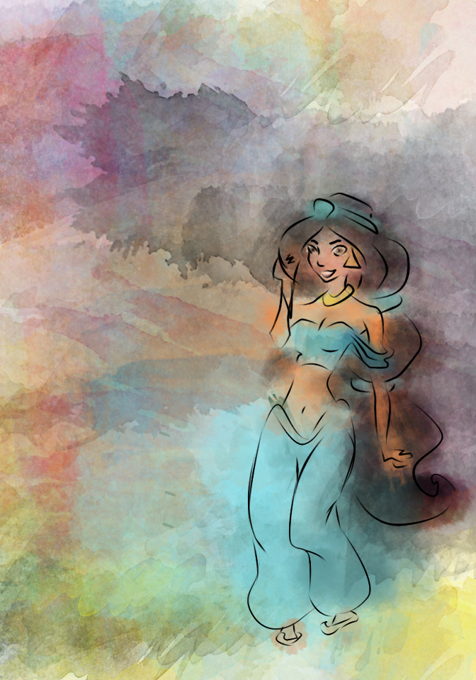 672x960 Jasmine Watercolor By Lizziefresh