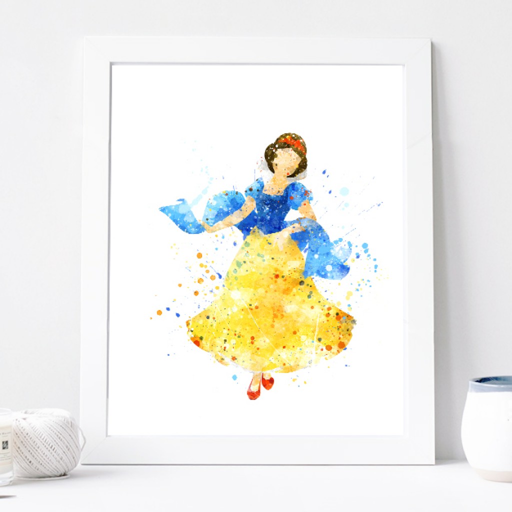 1024x1024 Snow White Print