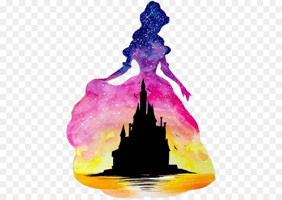 900x640 Aurora Belle Ariel Disney Princess Watercolor Painting